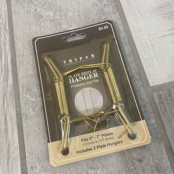 Gold Plate Display Hanger - Set of 7 - Picture 5 of 12